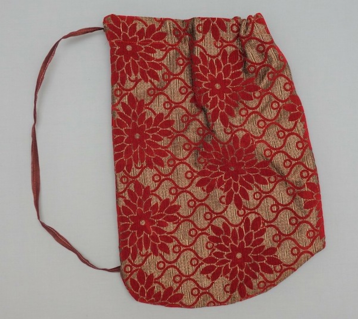 Decorative woven back for the staff of a Syriac Orthodox bishop.