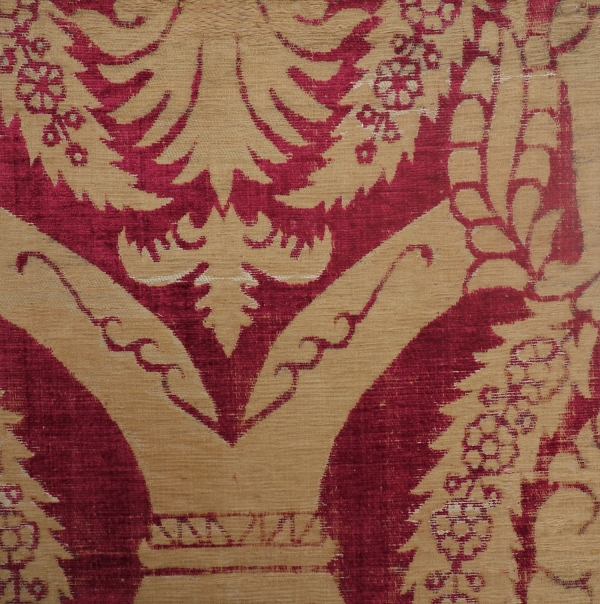 Late 15th century silk and linen velvet, probably Italian.