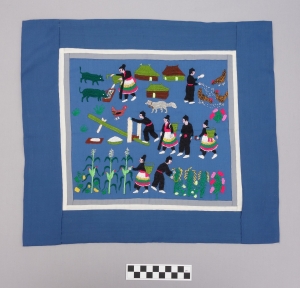 Embroidered panel from the Hmong refugees in Mainland Southeast Asia.