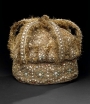 Hat decorated with pearl embroidery. India, mid-19th century.