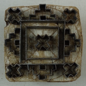 Embroidery printing block from India, early 21st century.