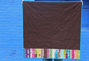 Backing for a quilt.