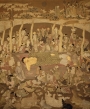 Wall hanging from Japan showing the death of the Buddha, c. 1795.