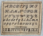 Alphabet sampler, UK, c. 1860's.