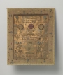 English sampler dated AD 1766 with references to two English hymns.