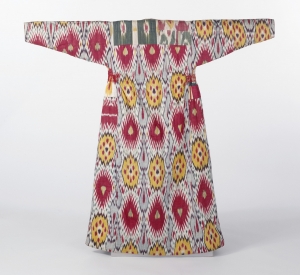 Woman's robe from Uzbekistan, c. 1875.