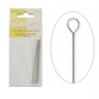Example of a twisted beading needle.