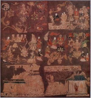 Part of the medieval Tenjukoku Shucho Mandala.