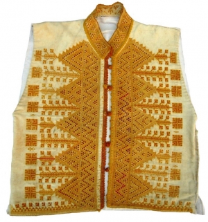 Waistcoat with Aleppo embroidery, Aleppo region, Syria, early 20th century