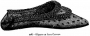 Embroidered Java canvas slipper.