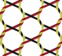 Schematic drawing of bobbinet.
