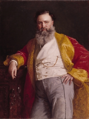 Isaac Merrit Singer, 1811-1875. Painting by Edward Harrison May.