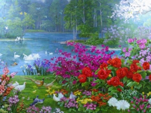 Embroidery produced by Mansudae Art Studio, North Korea.