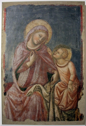 The Madonna del Ricamo (&Oacute;ur Lady of Embroidery'), by Vitale di Bologna (14th century).