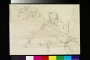 Three men at an embroidery frame, Delhi. Drawing by John Lockwood Kipling, 1870.