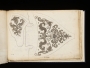 Two embroidery designs for a shoe, by Margaretha Helm, 1659-1742. 