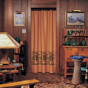 Porti&egrave;re in an Arts and Crafts setting.