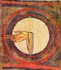 The hand of God. From fresco at Sant Climent de Ta&uuml;ll, Spain.