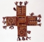 Container for marsala and nuts, attributed to the Banjaras, India.