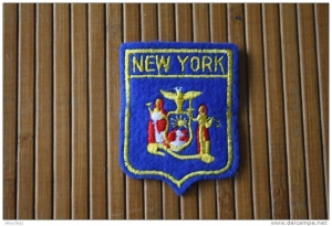 Embroidered blazon for the New York police.
