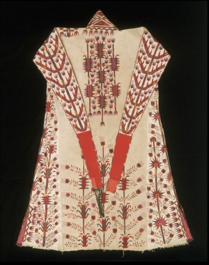 A woman's robe (chyrpy) from the Turkmen, Central Asia.