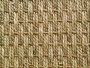 Basketweave of seagrass.