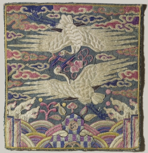 Rank badge from nineteenth century Korea.
