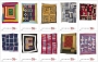 Set of US postage stamps depicting Gee's Bend Quilts.