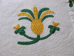Example of echo quilting.
