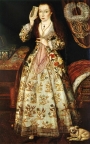Elizabeth Wriothesley, Countess of Southampton, c. 1600. Artist unknown.