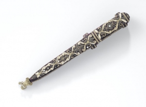 Decorated knife sheath, early 17th century, Netherlands.