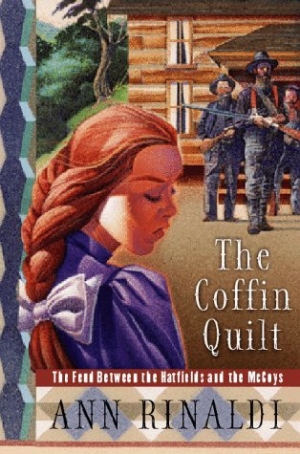 Cover of 'The Coffin Quilt' by Ann Rinaldi (1991).