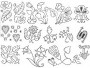 Page with embroidery designs from A Schole-House for the Needle, by Richard Shorleyker (1624).