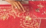 Gold embroidery in Lucknow.