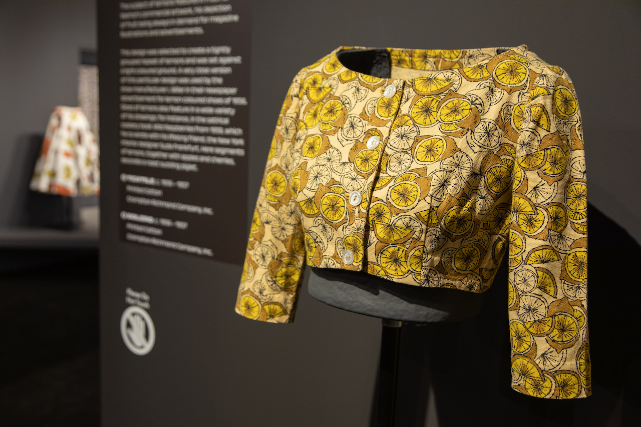 Blouse with Andy Warhol design, based on slices of lemon. Courtesy Fashion + Textile Museum, London.