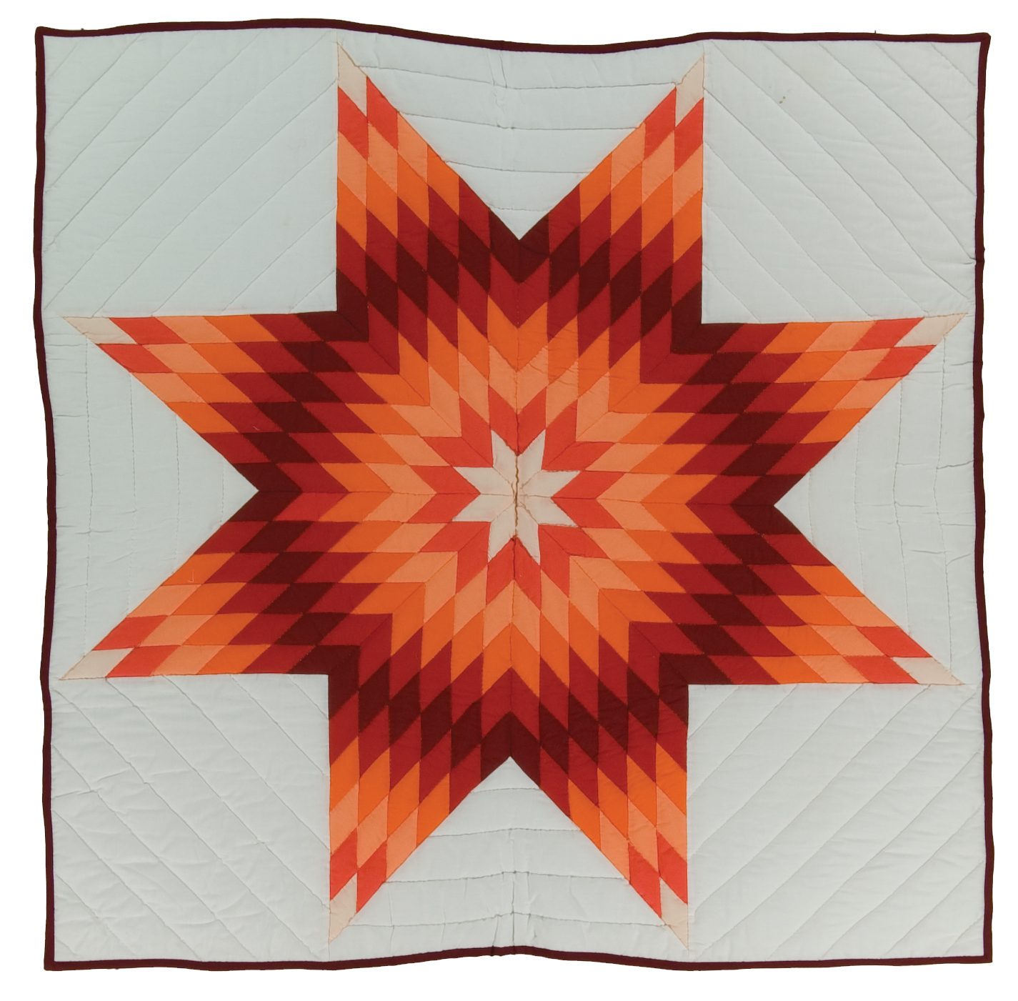 Star Quilt, Lakota, Cheyenne River Reservation, made by a member of “Missouri Breaks Industries, c. 1990, Courtesy International Quilt Museum, 2008.012.0012,