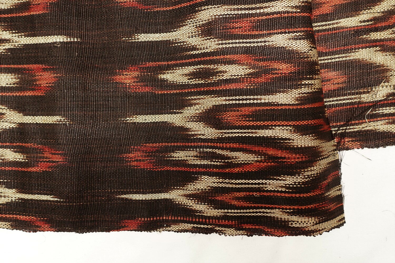 Detail of a t'nalak cloth of the T'boli people in southern Mindanao (TRC 2022.2912).