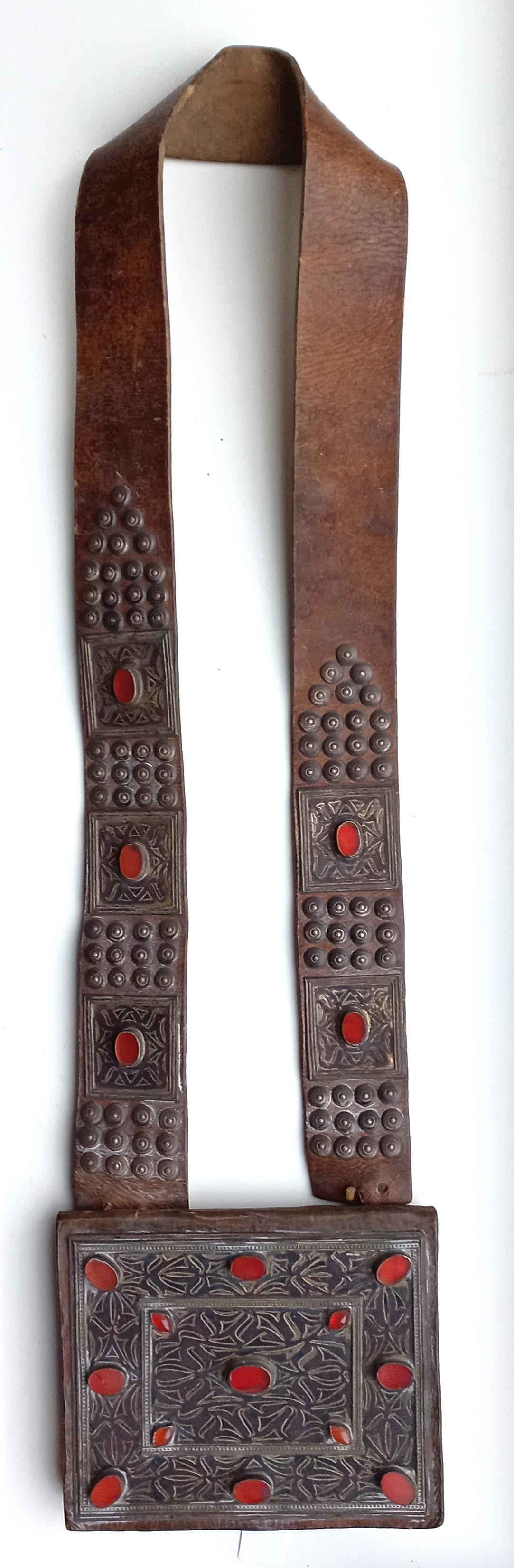 Amulet case, Teke Turkmen, Afghanistan, mid-20th century (TRC 2024.0352).