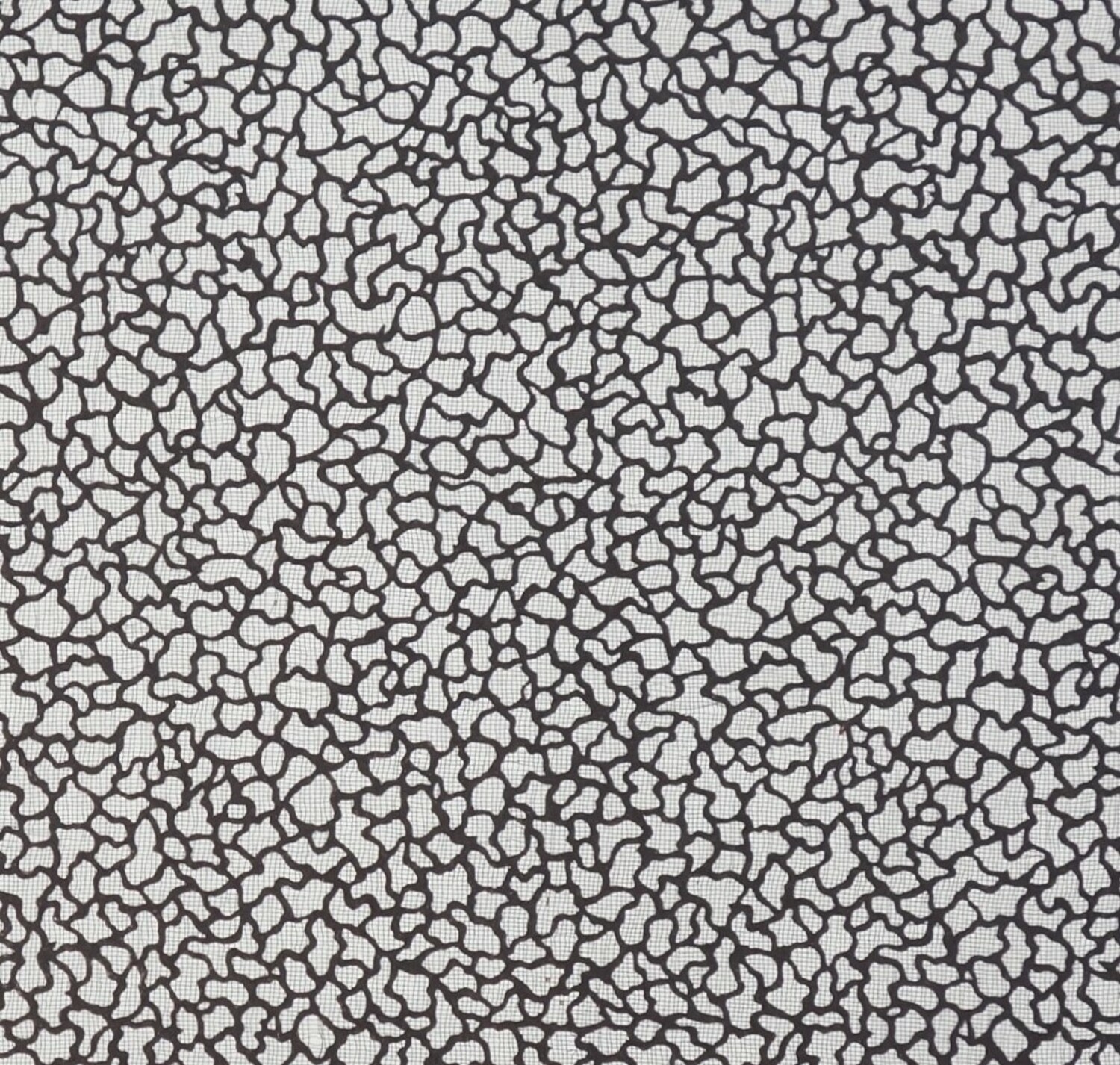 Stencil with an abstract pattern of outlined, amoeba-like shapes. Japan, 20th century (TRC 2024.2048).