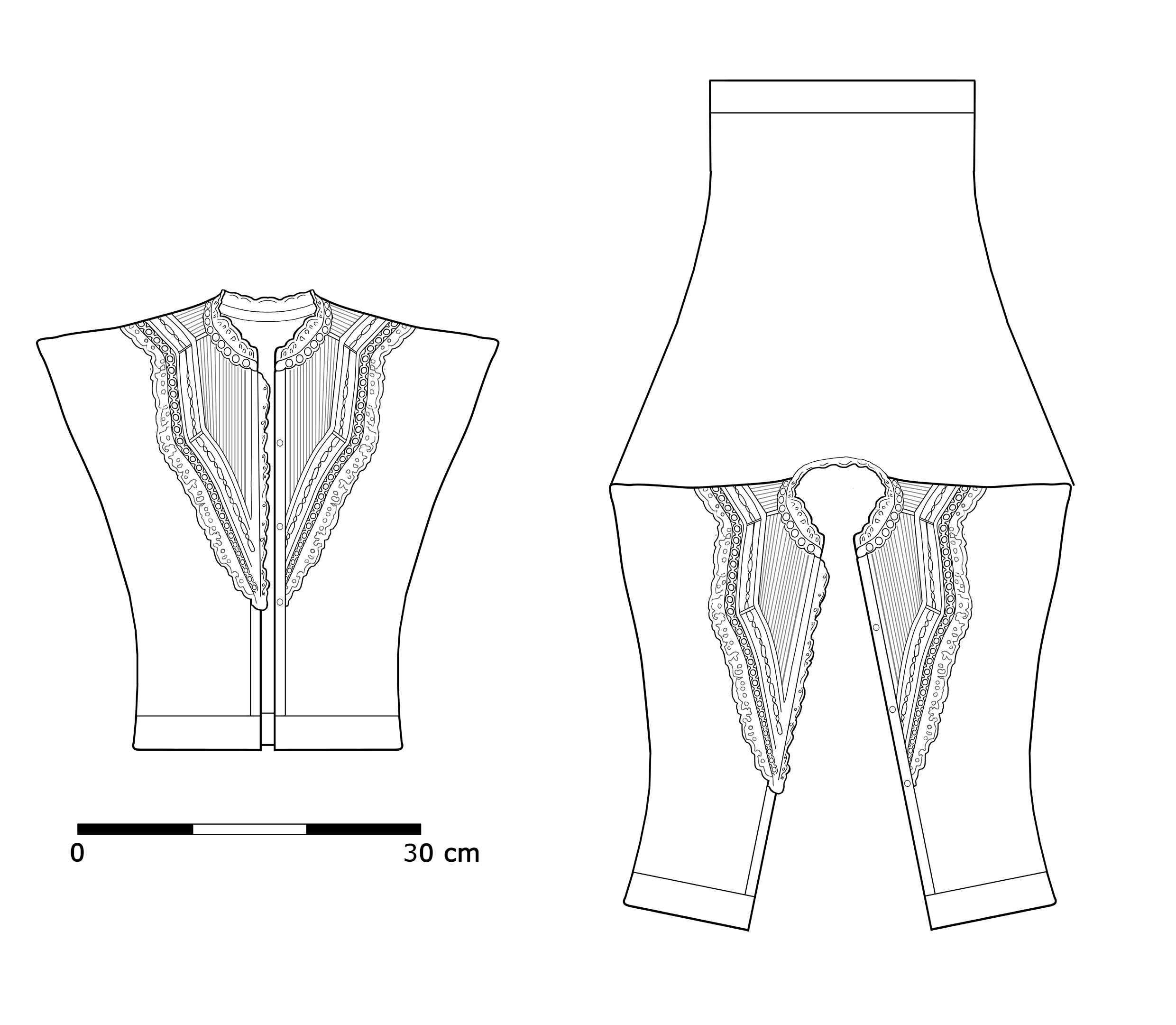 Line drawing  of TRC 2024.2497, by Martin Hense.