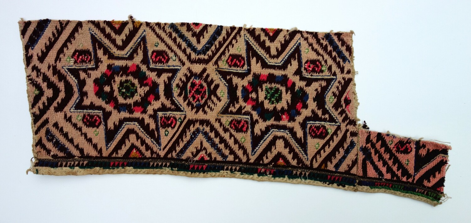 Fig. 4. Sample of embroidery with an all-over, embroidered pattern. Purchased in former Yogaslavia c. 1970 (TRC 2025.0198).