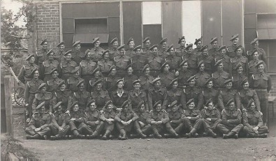 Photograph of soldiers of the Army Catering Corps, Tilburg, 1944/1945.