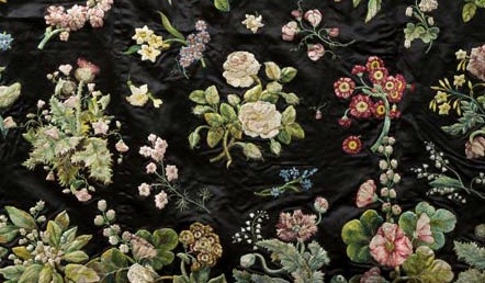 Example of needlework by Mary Delany.