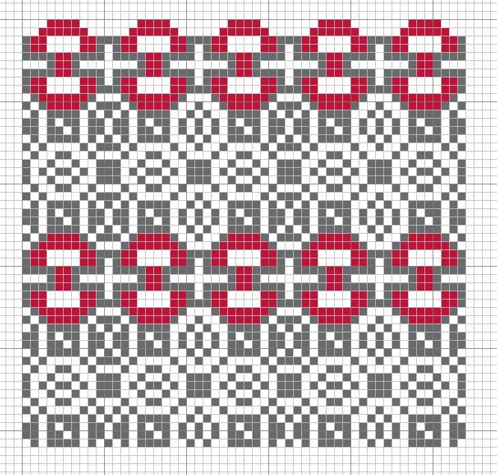 Pattern for the man's shirt, TRC 2022.0197. Click on the chart for a PdF file.