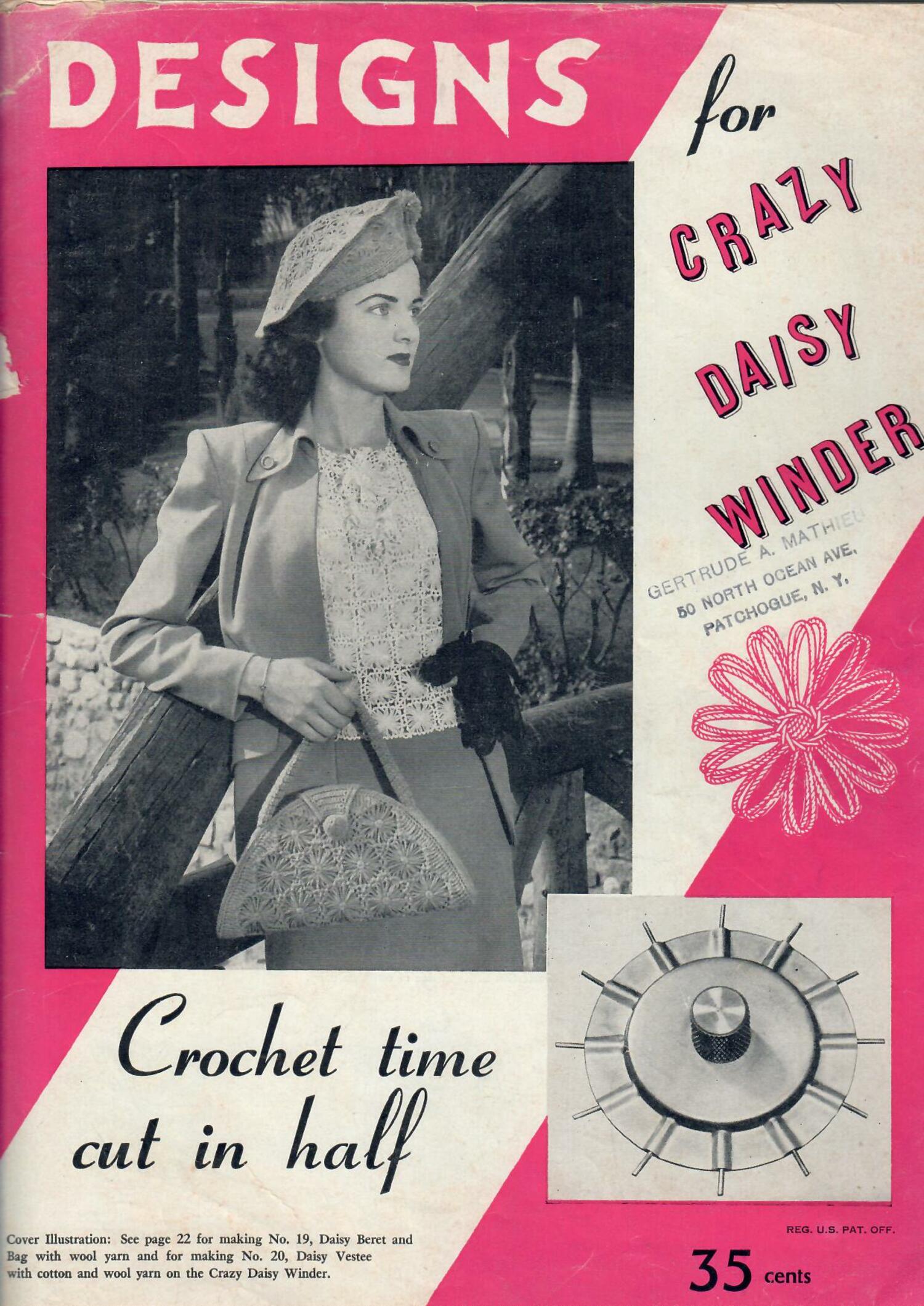 American magazine with designs for the crazy daisy winder, early 1960s (TRC 2020.4401).
