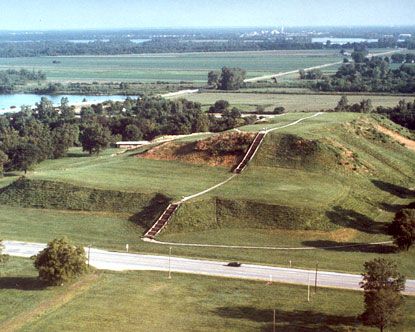 One of the Cahokia Mounds, Illinois, USA. One of the Cahokia Mounds, Illinois, USA.