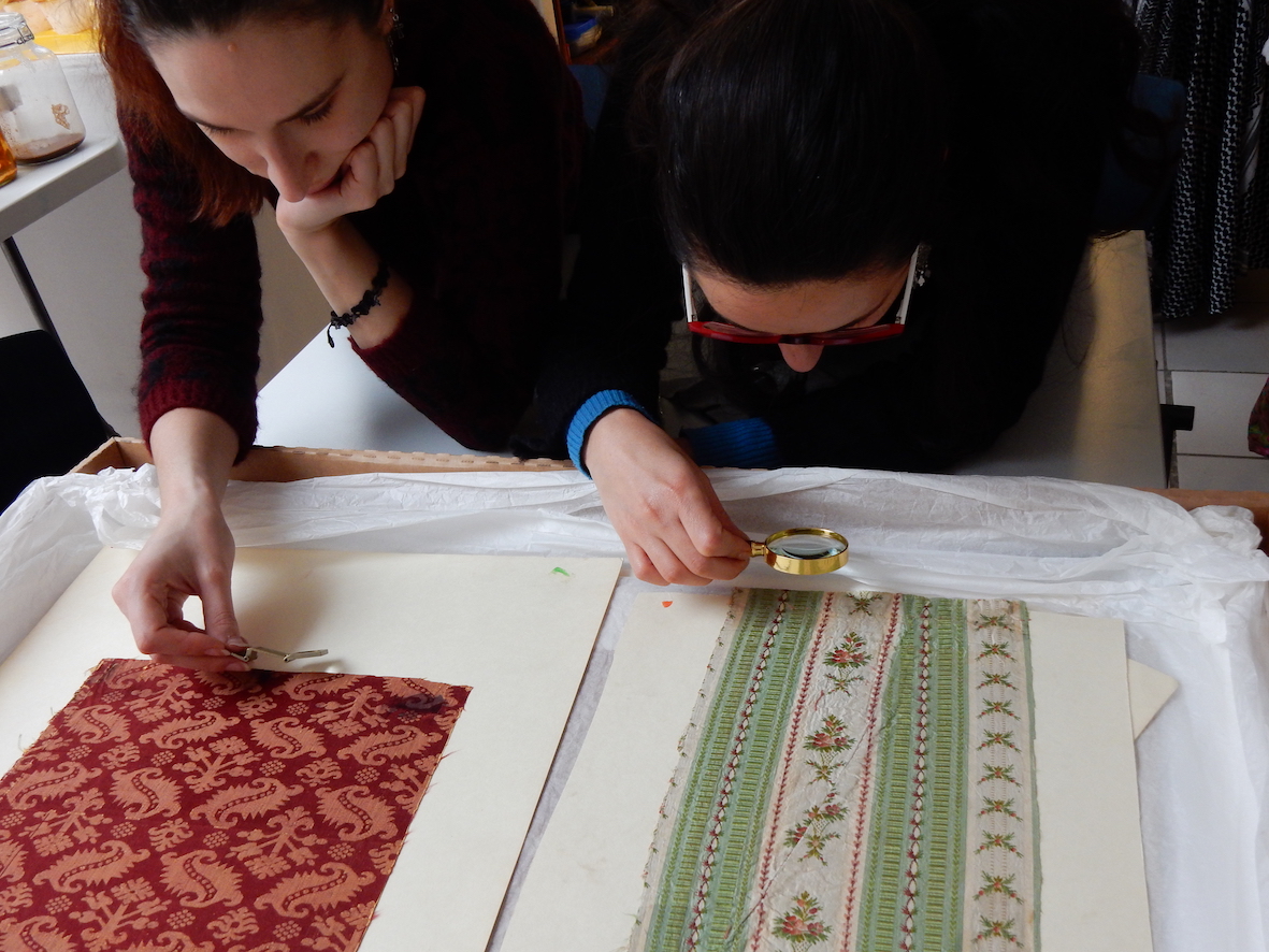 TRC Intensive Textile Course, students at work