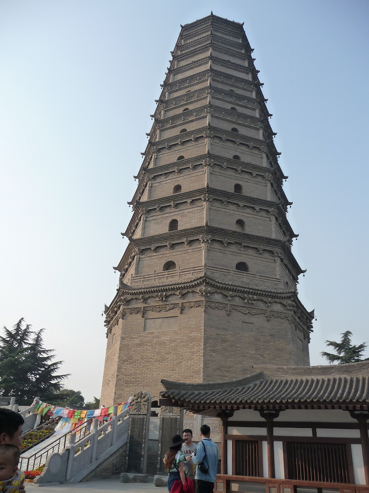The Famen pagoda, south of Xi'an, China. Photograph Shelley Anderson
