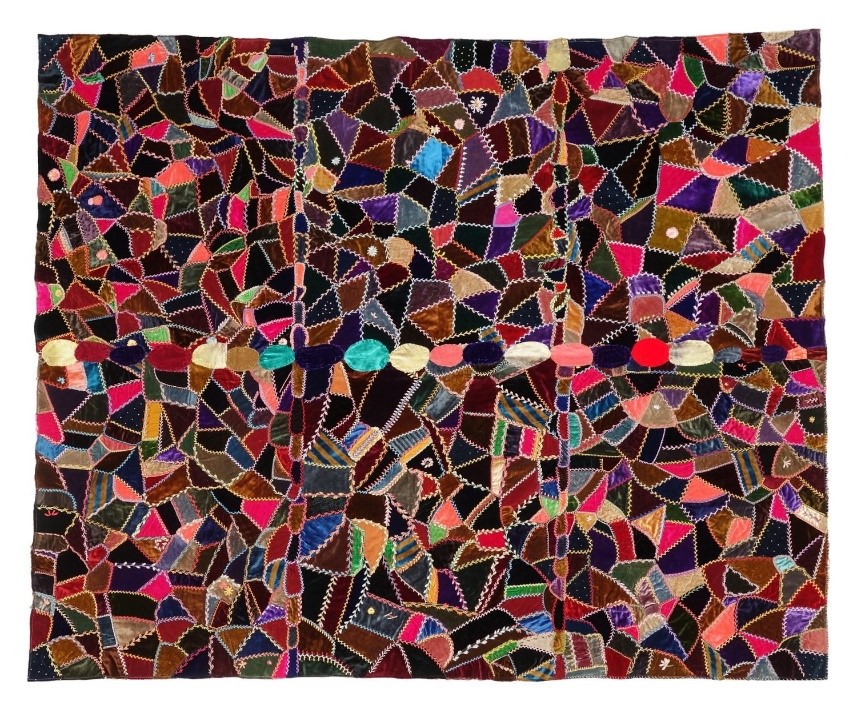 Quilt with 'cheater' design, USA, 1960s (TRC 2018.2407).