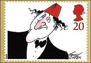 Tommy Cooper and his fez. First-Day cover. TRC collection.